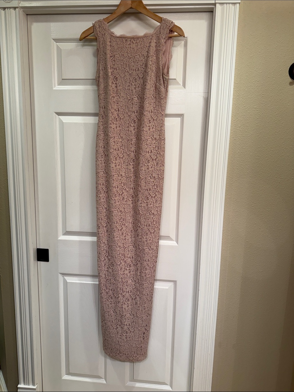 GORGEOUS 🌸 Adrianna Papell Blush Pink Lace Maxi Dress